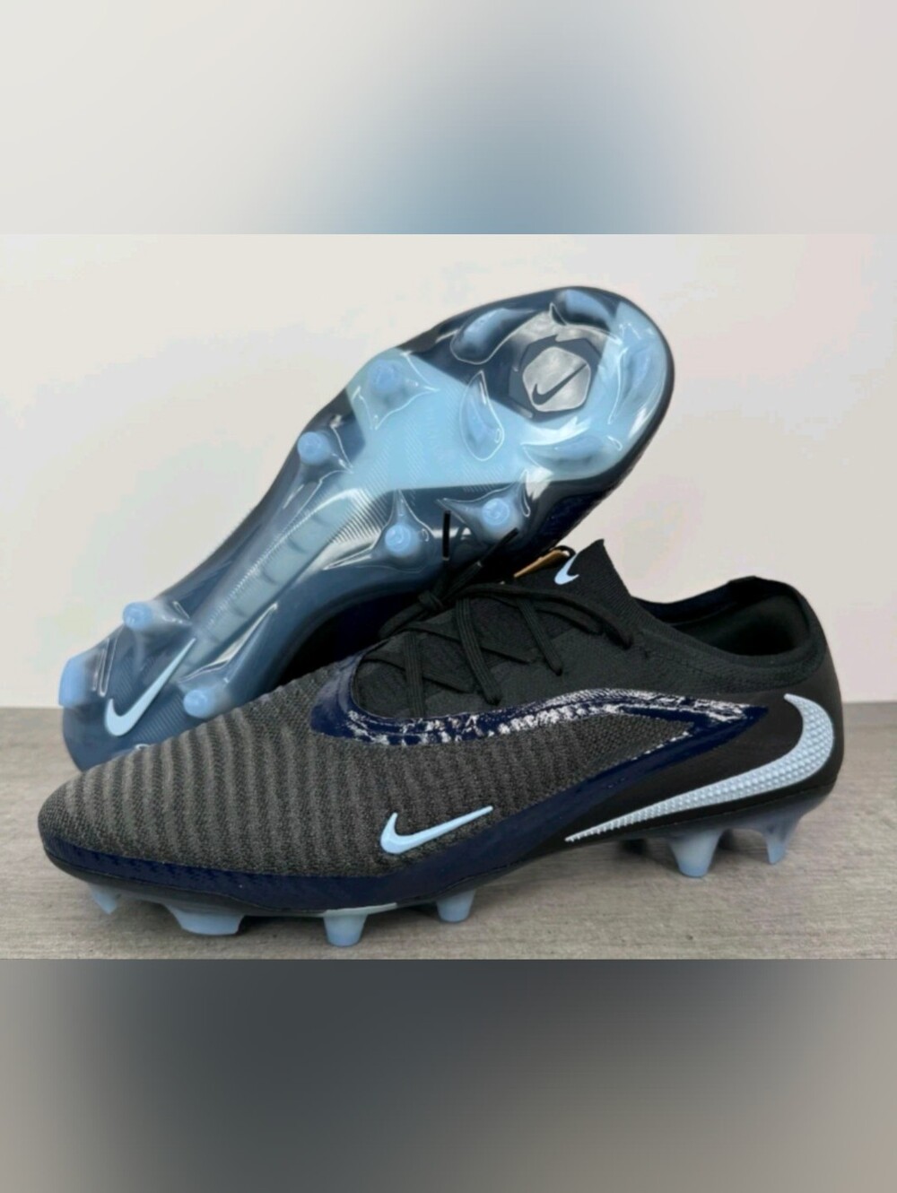 Nike Phantom 6 Low Elite FG Soccer Cleats -Men's Size 13 HJ2146-003 Black/Blue